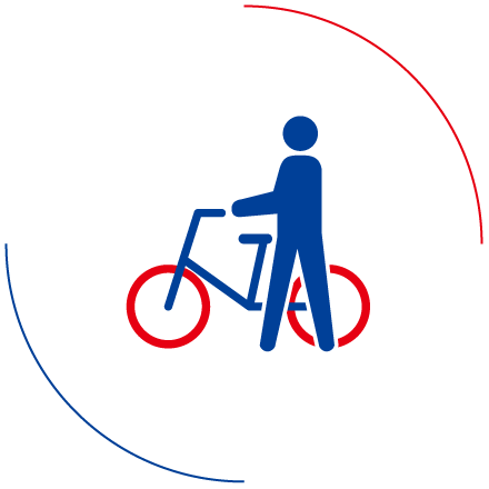 自転車ごと乗船。